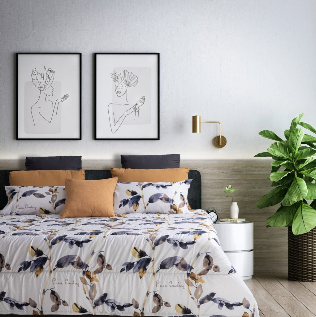 3PC Pierre Cardin Comforter - Juelle Leaves - Home Phase