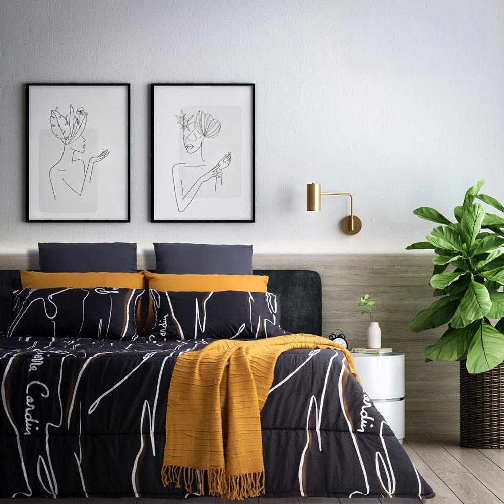 3PC Pierre Cardin Comforter - Minimalist - Style Phase Home