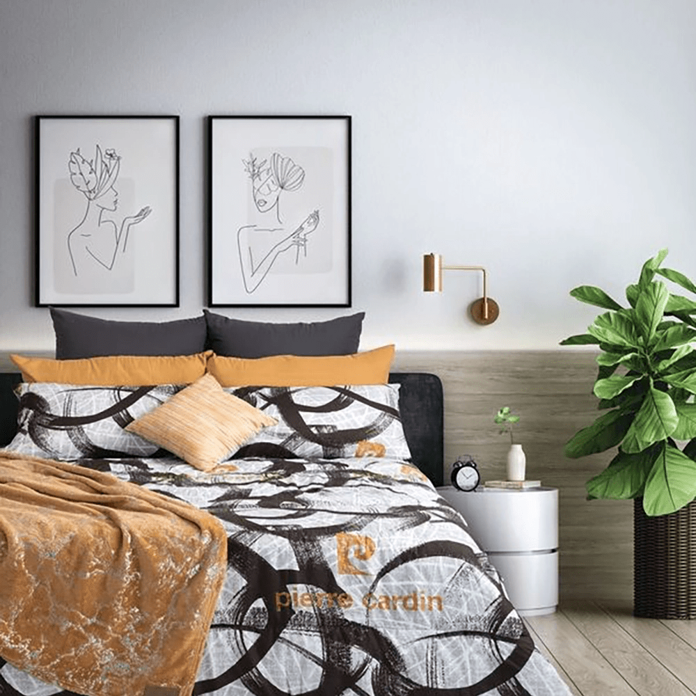 3PC Pierre Cardin Comforter - Modern Brushstroke - Home Phase