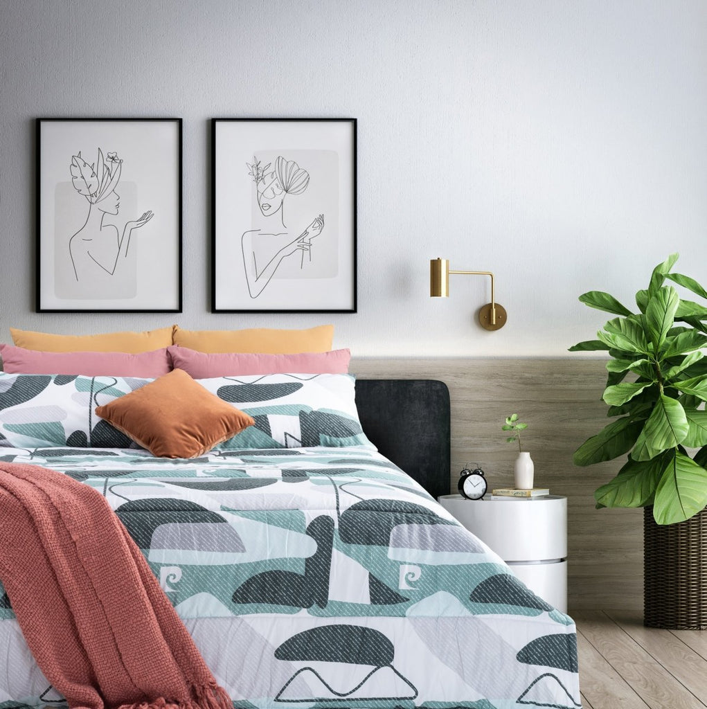 3PC Pierre Cardin Comforter - Quinn Geo - Style Phase Home