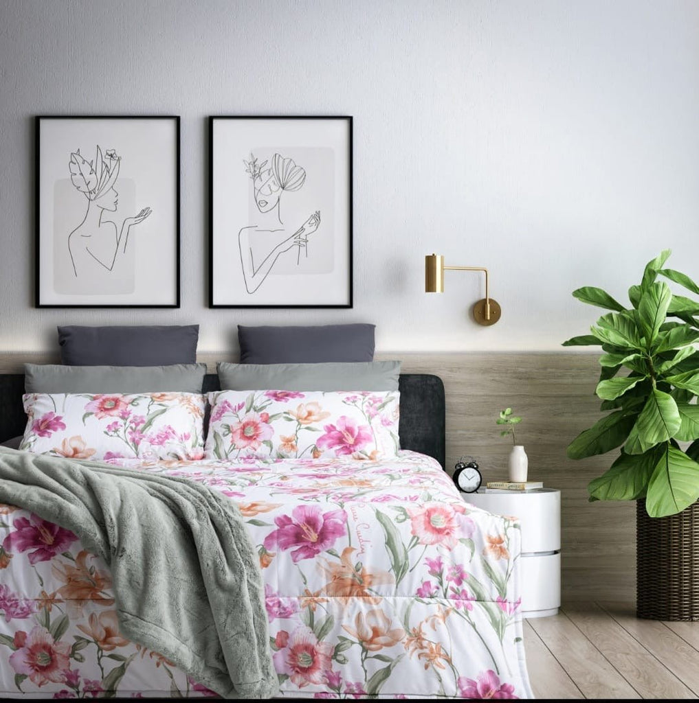3PC Pierre Cardin Comforter Set - Alaia Floral - Home Phase