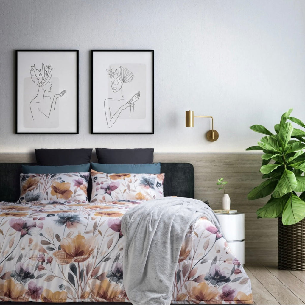 3PC Pierre Cardin Comforter - Tamzin Floral - Home Phase