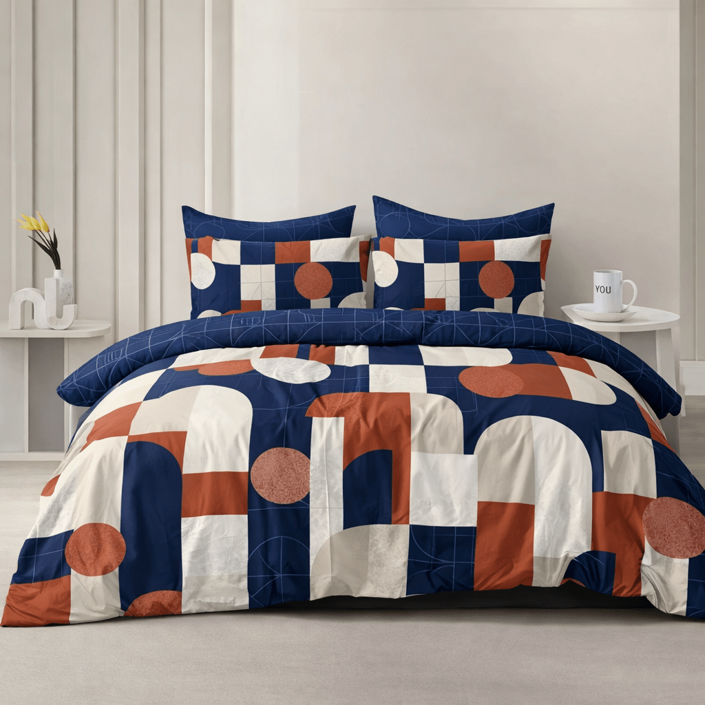3PC Reversible Microfibre Duvet Cover - Barclay - Home Phase