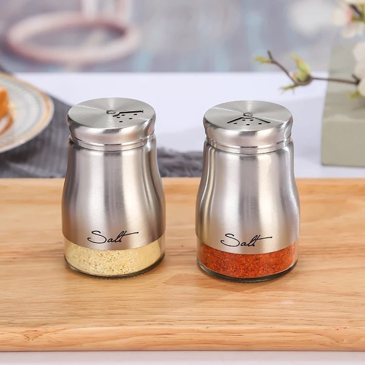 3PC Salt & Pepper Shaker With Holder - Style Phase Home