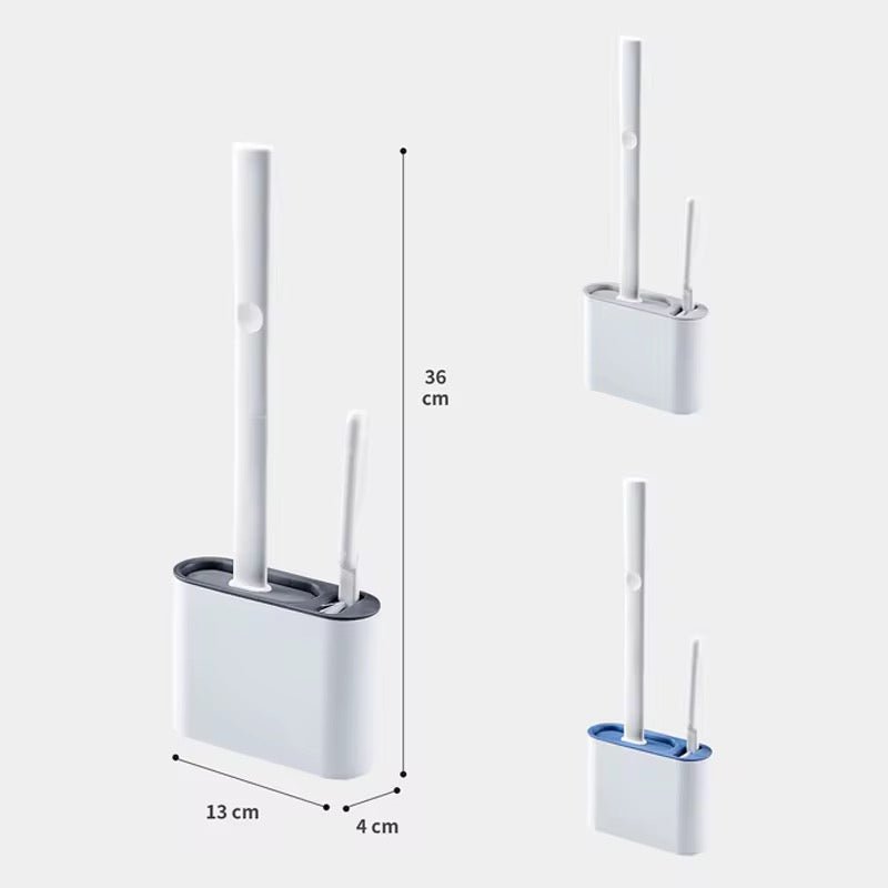 3PC Silicone Toilet Brush Set - Home Phase
