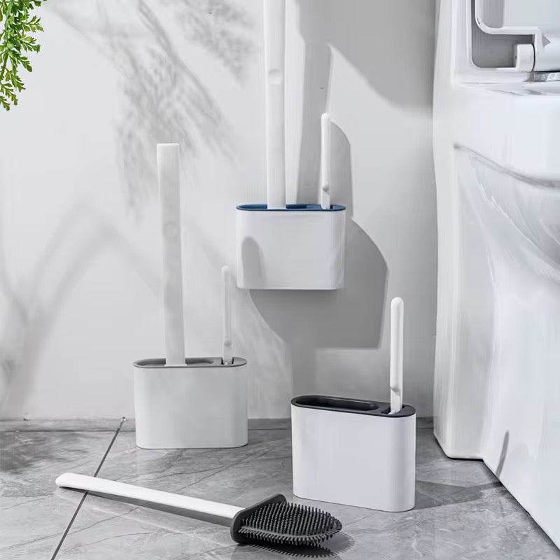 3PC Silicone Toilet Brush Set - Home Phase