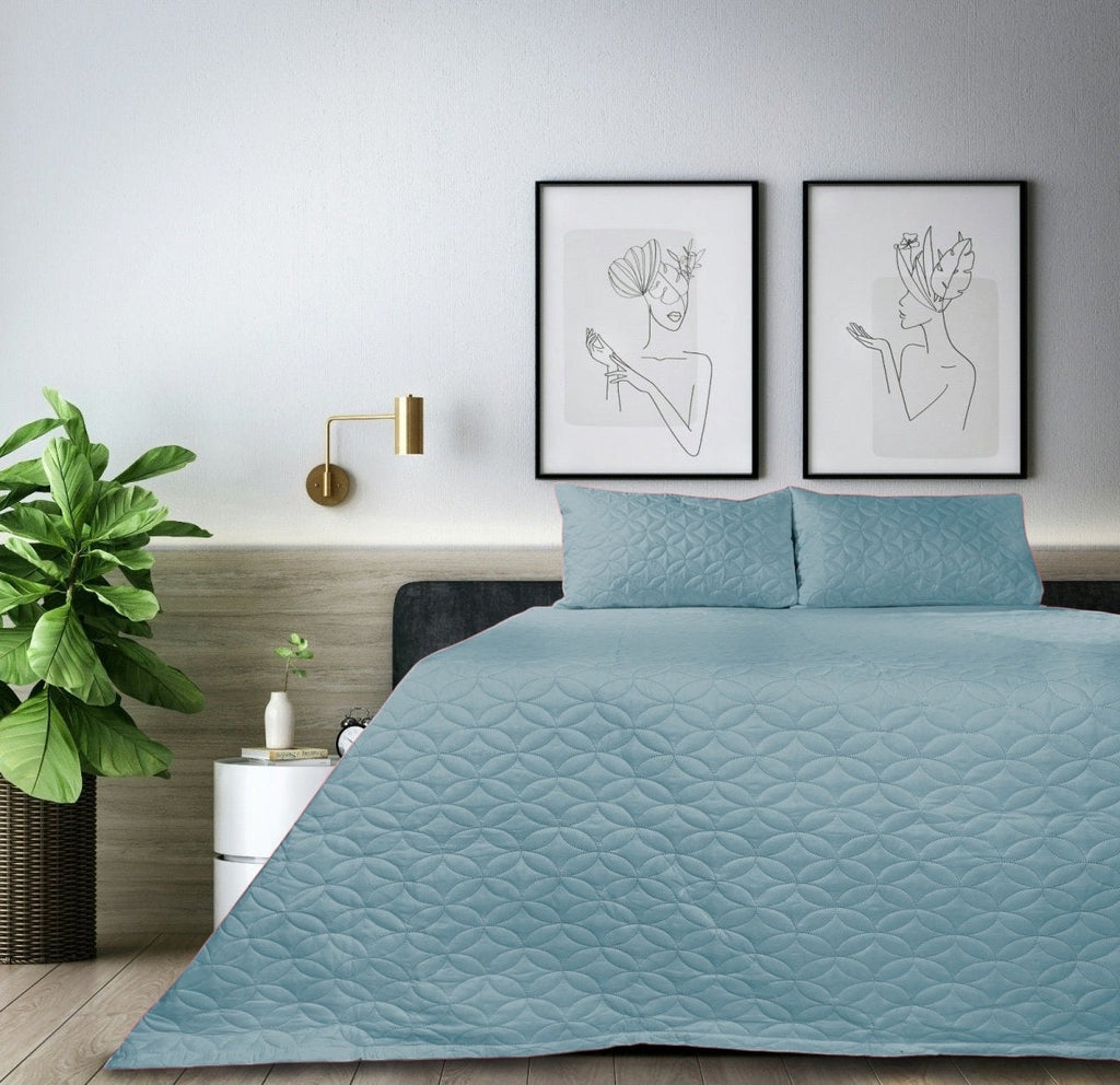 3PC Tela Milano Pinsonic Quilt Set - Queen - Home Phase