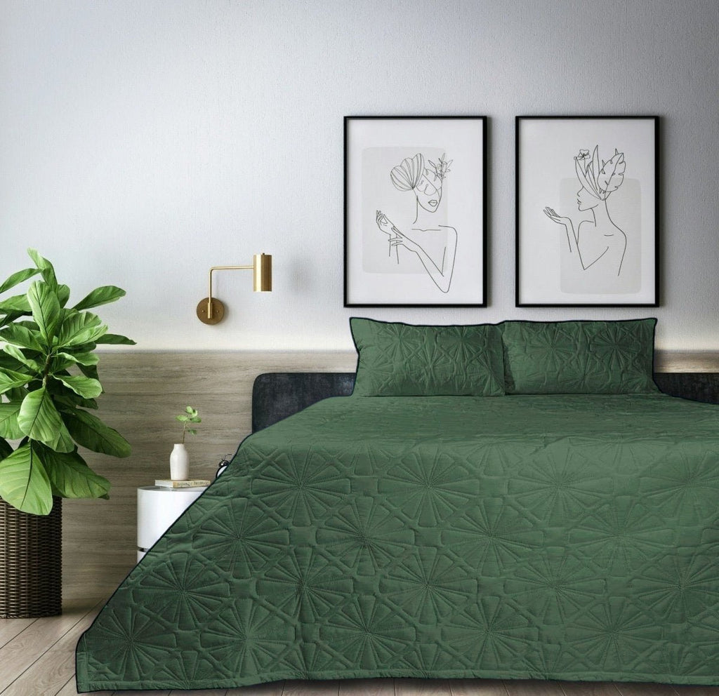 3PC Tela Milano Pinsonic Quilt Set - Queen - Home Phase