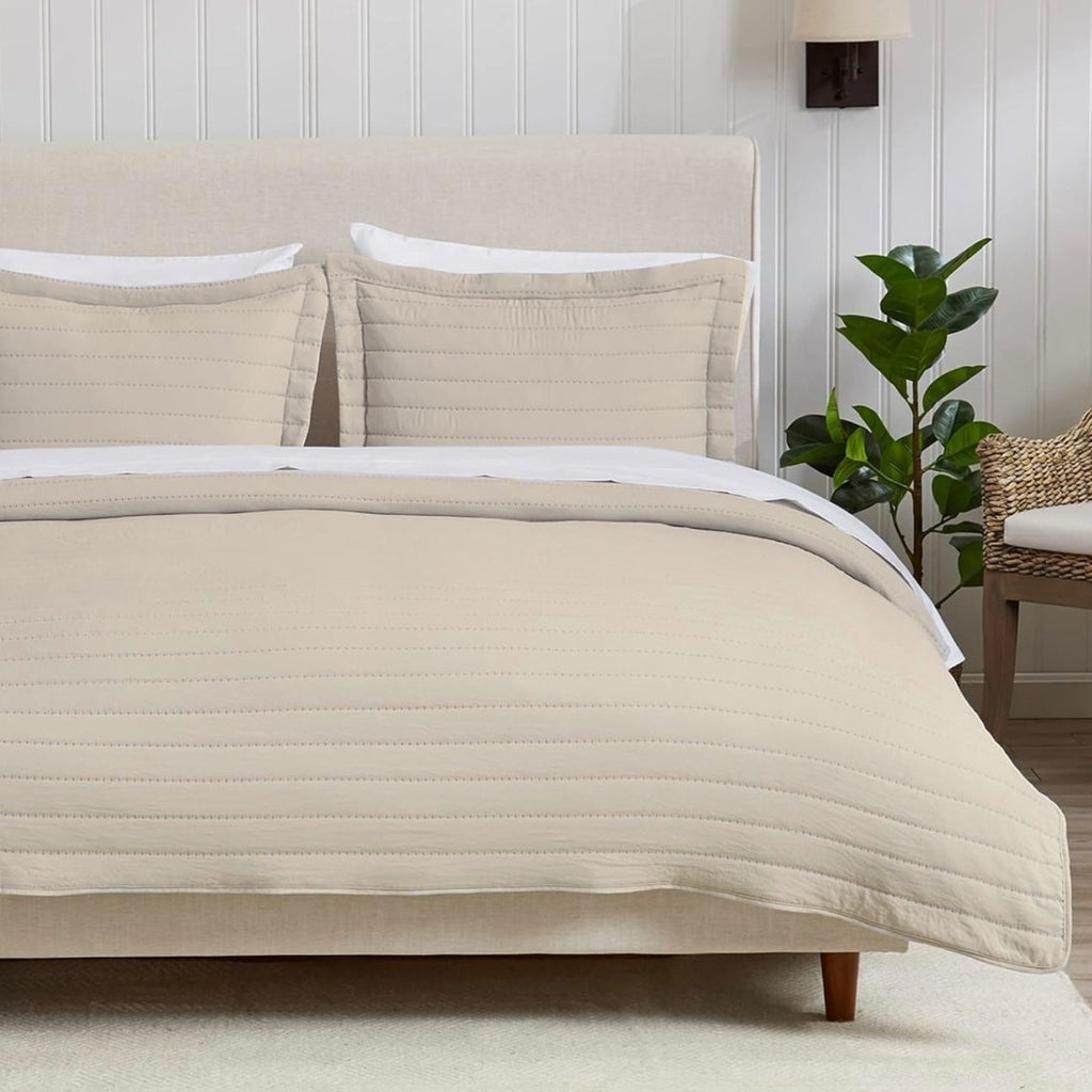 3PC Urban Microfibre Quilted Comforter Set - Queen/Double (200 x 220cm) - Style Phase Home