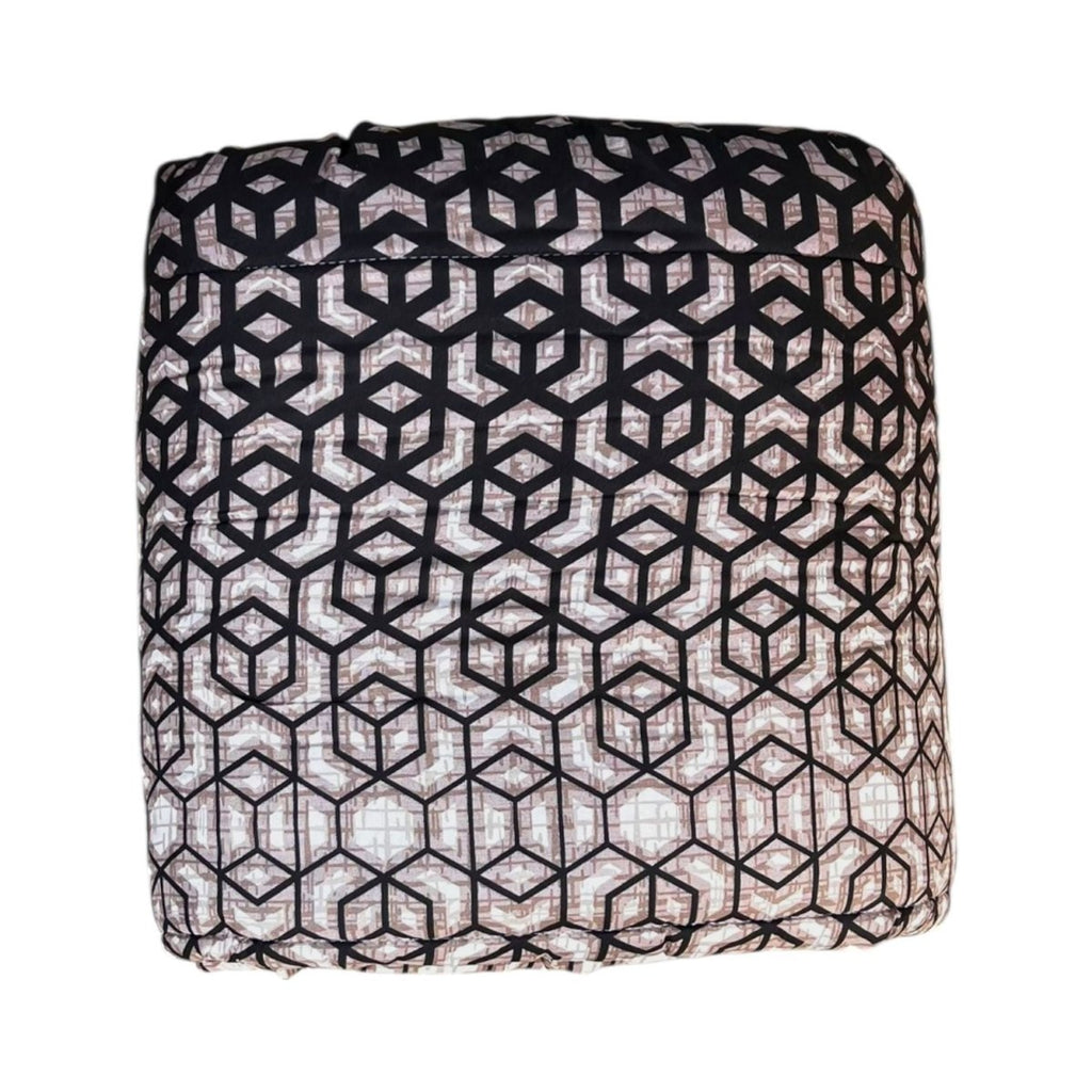 3PC Urban Printed Microfibre 80gsm Comforter - Brown Geo - Home Phase