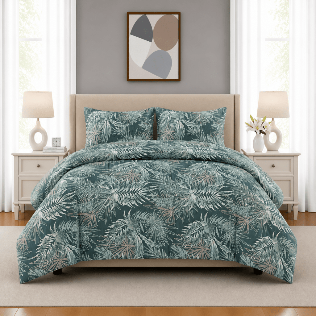 3PC Urban Printed Microfibre 80gsm Comforter - Jungle - Home Phase