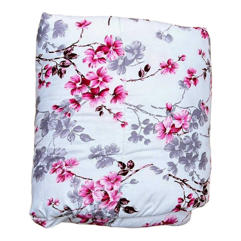 3PC Urban Printed Microfibre 80gsm Comforter - Pink Blossom - Home Phase
