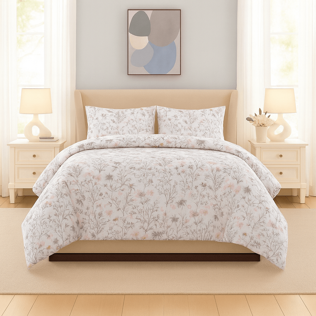 3PC Urban Silk Touch Microfibre Duvet Cover Set - Queen - Home Phase