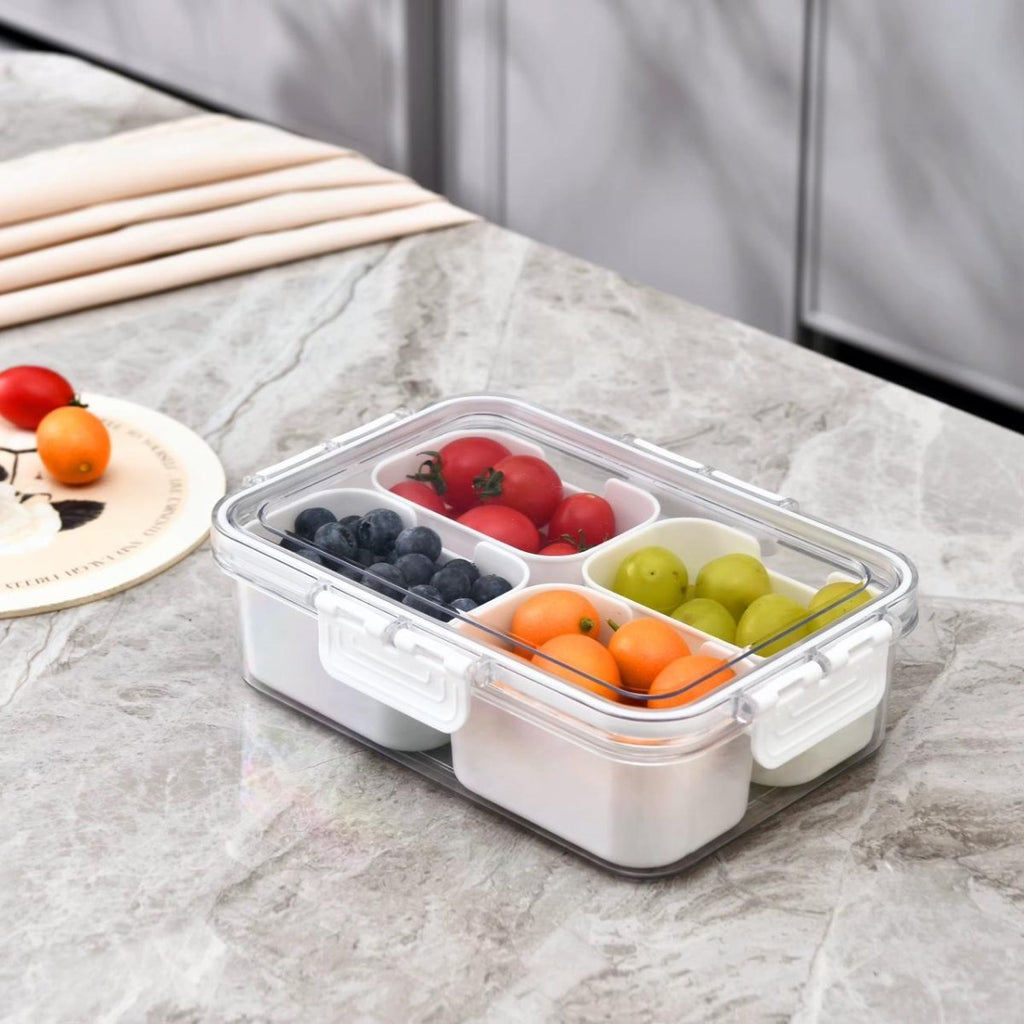 4 Complartment Acrylic Snack Box - Home Phase