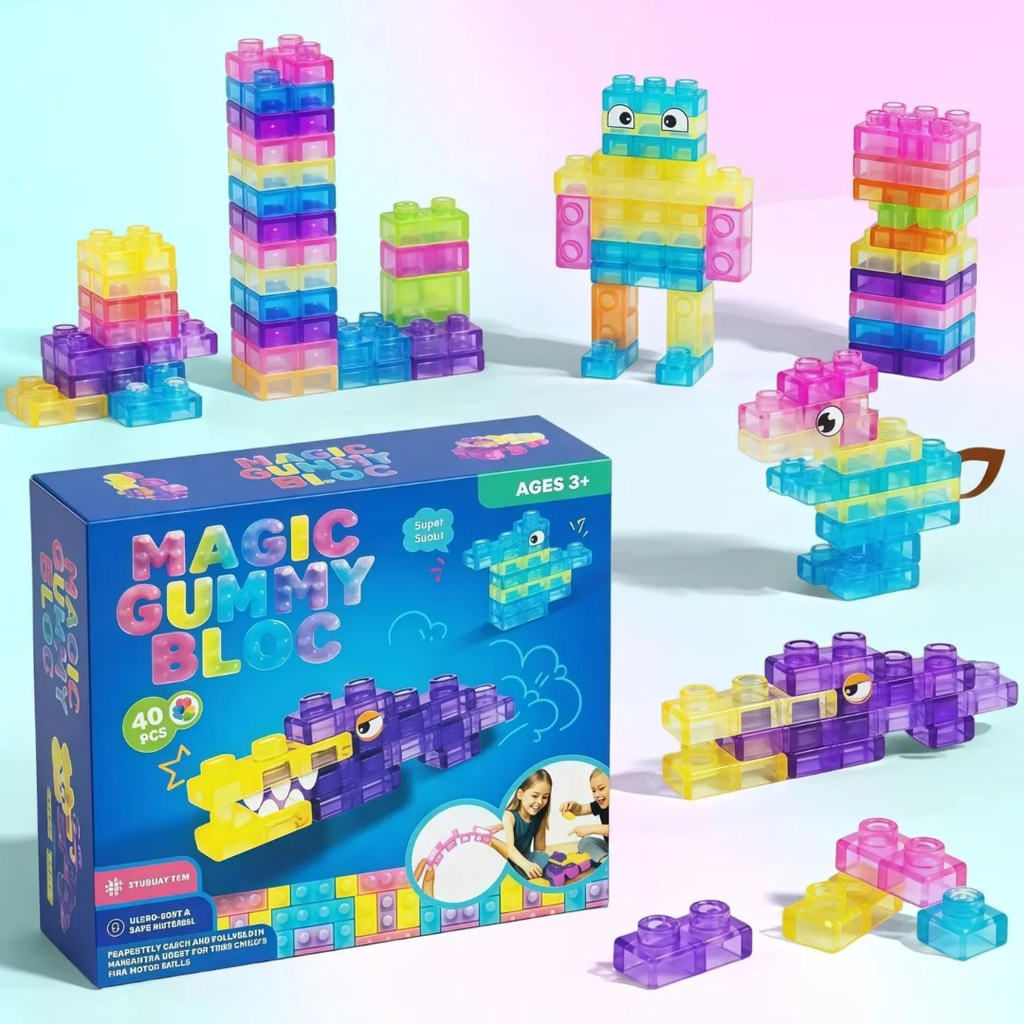 40PC Magic Gummy Blocks - Home Phase