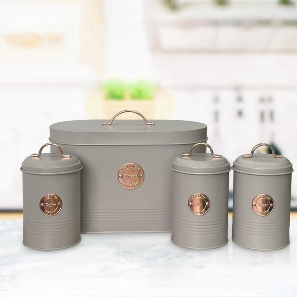 4PC Bread Bin & Cannister Set – Home Phase