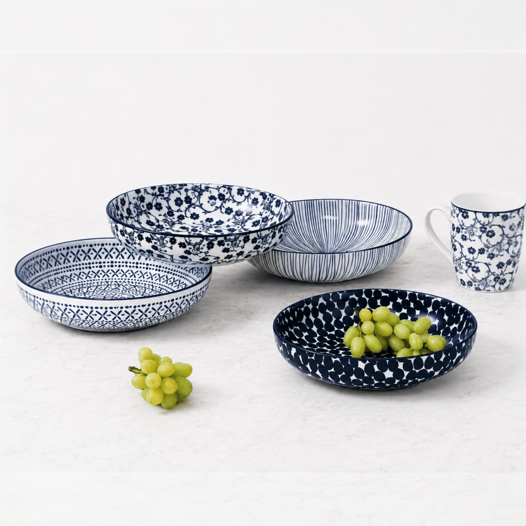 4PC Danny Home Porcelain Bowl Set - 21cm - Home Phase