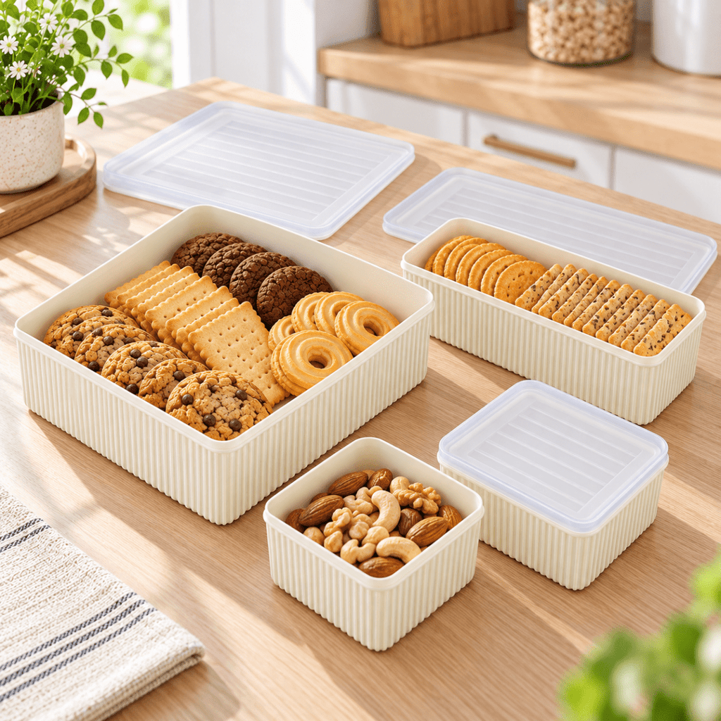 4PC PP Container Set - 440ml /920ml / 2000ml - Home Phase
