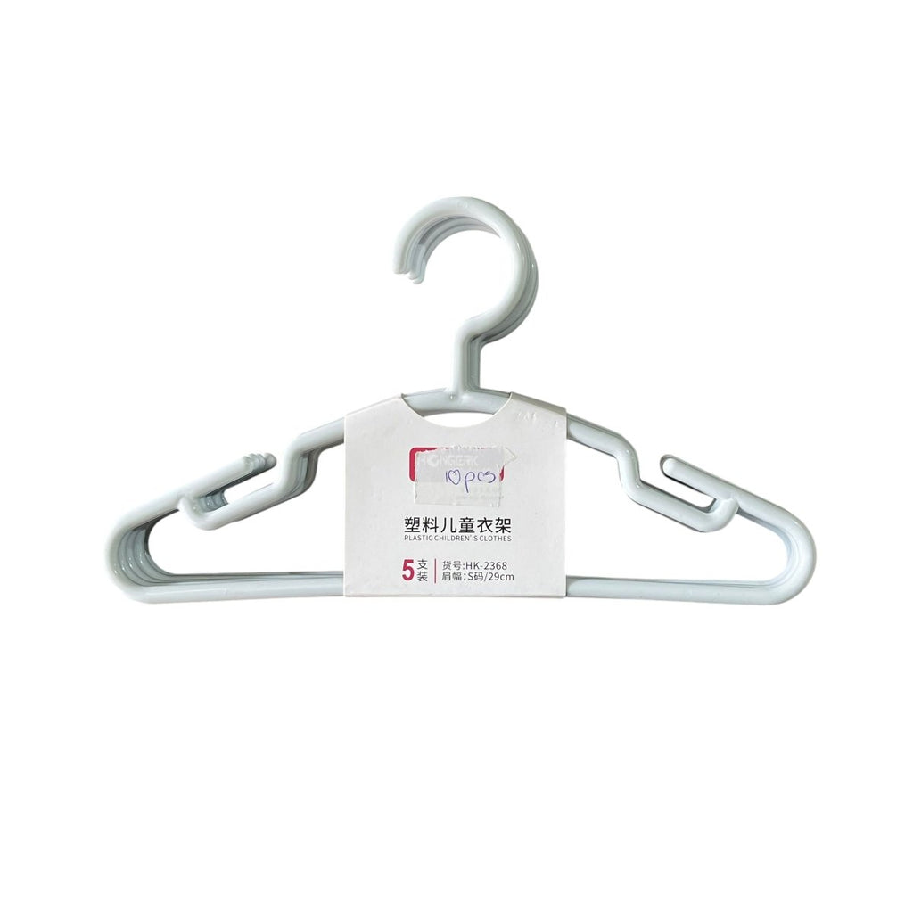 5 Pack Plastic Kids Hangers - 29 cm - Style Phase Home