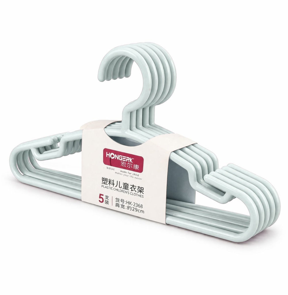 5 Pack Plastic Kids Hangers - 29 cm - Home Phase