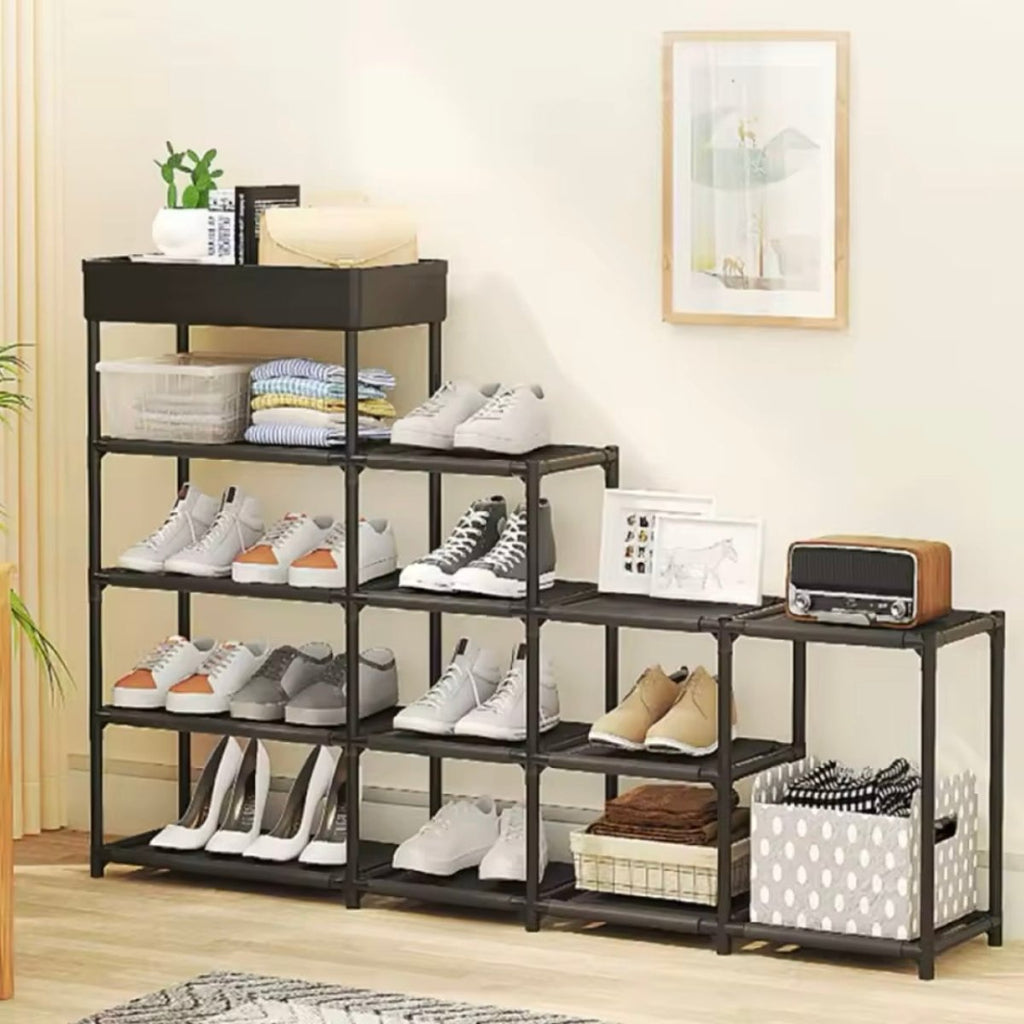 5 Tier Multifuntional Shoe & Storage Shelf - Style Phase Home