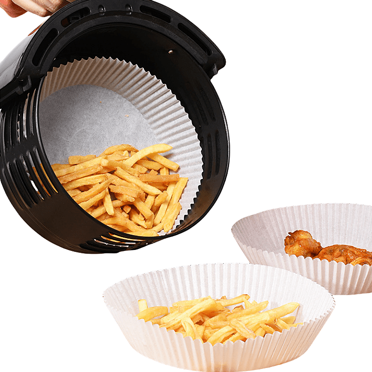 50PC Air Fryer Liner Round - White - Home Phase