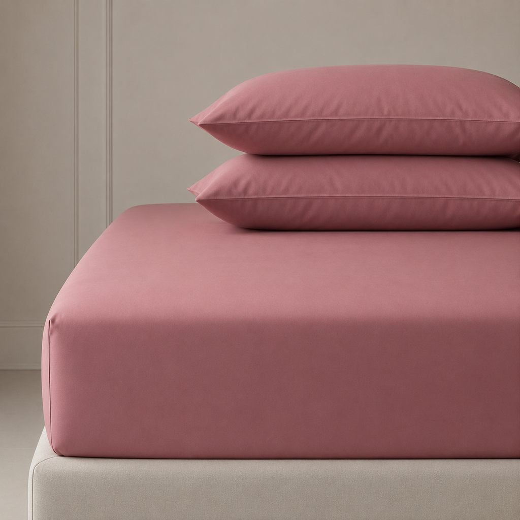 3PC Pierre Cardin Fitted Sheet + Pillowcase Set