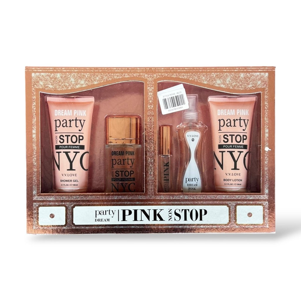 5PC Luxury Perfume Gift Set For Her - Pink Non Stop - Home Phase