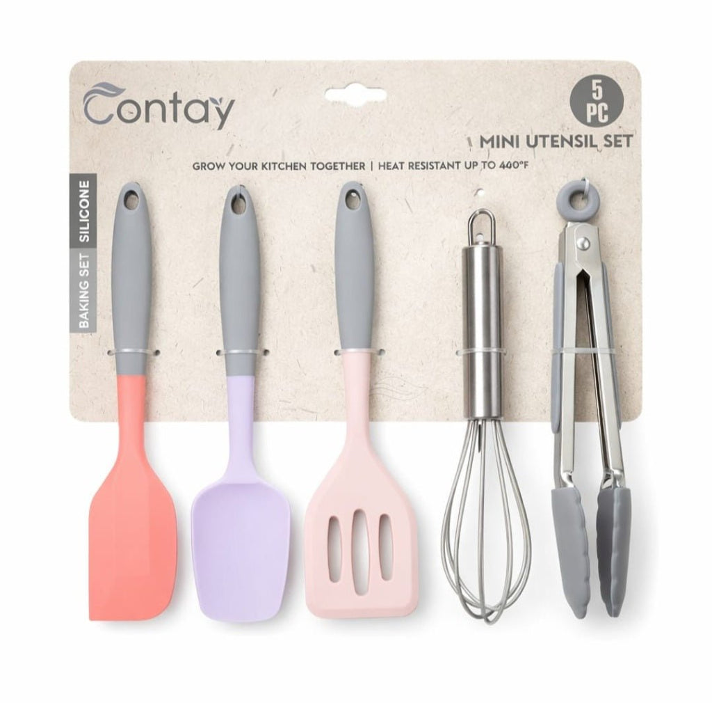 5PC Mini Silicone Utensil Set - Contay - Home Phase