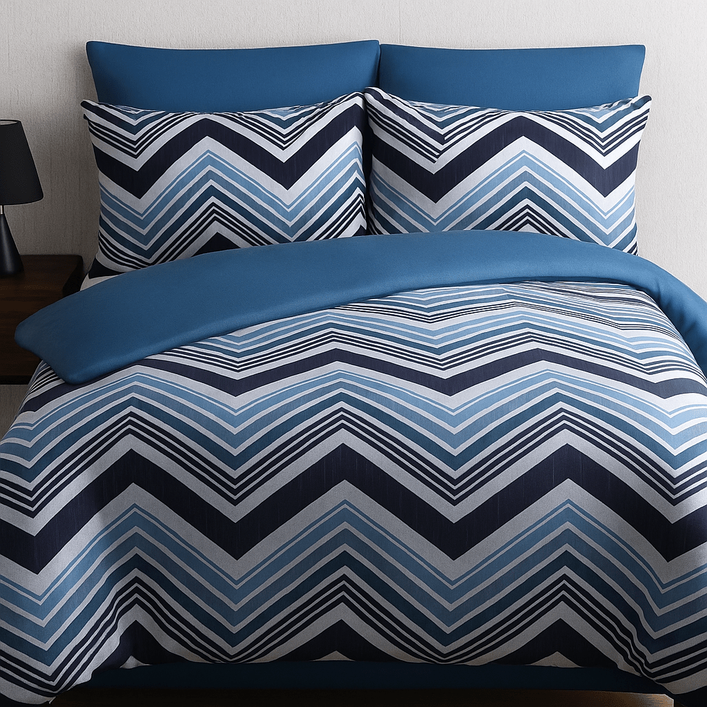 5PC Tela Milano Printed Quilt Set - 220 x 200 cm - Queen - Home Phase