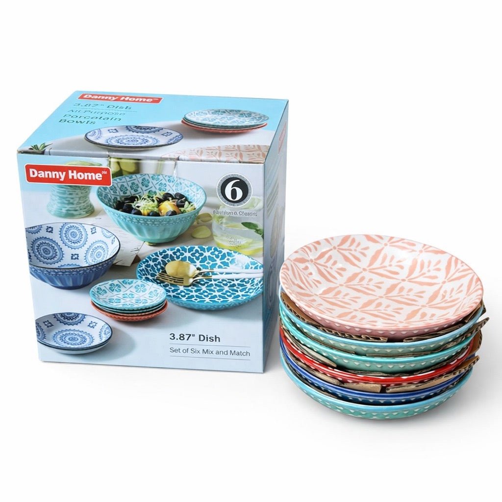 6PC Danny Home Bohemian Sauce Bowl Set - Home Phase
