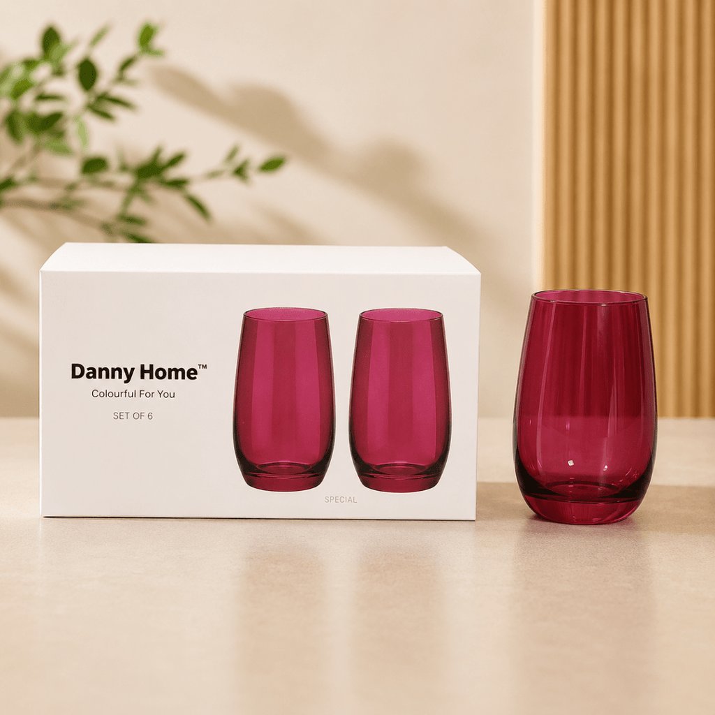 6PC Danny Home Colourful Glass Set - Home Phase
