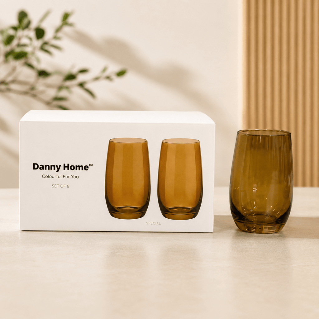 6PC Danny Home Colourful Glass Set - Home Phase
