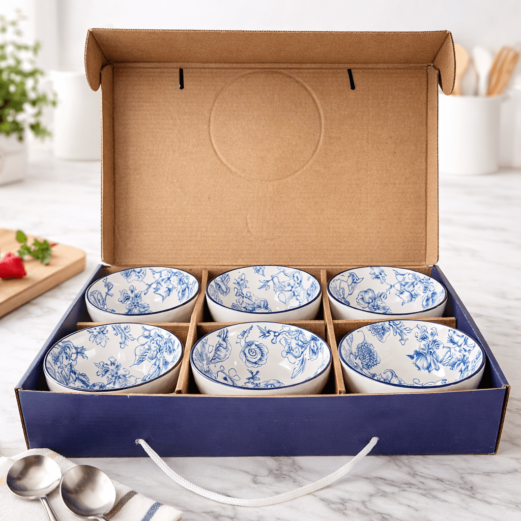 6PC Floral Bowl Set - Home Phase
