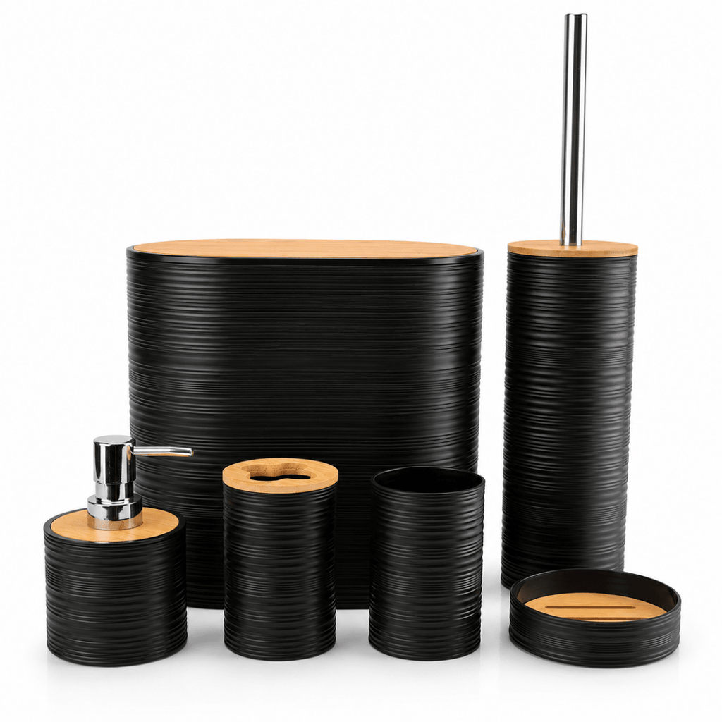 6PC Modern Bathroom Accessory Set - Home Phase