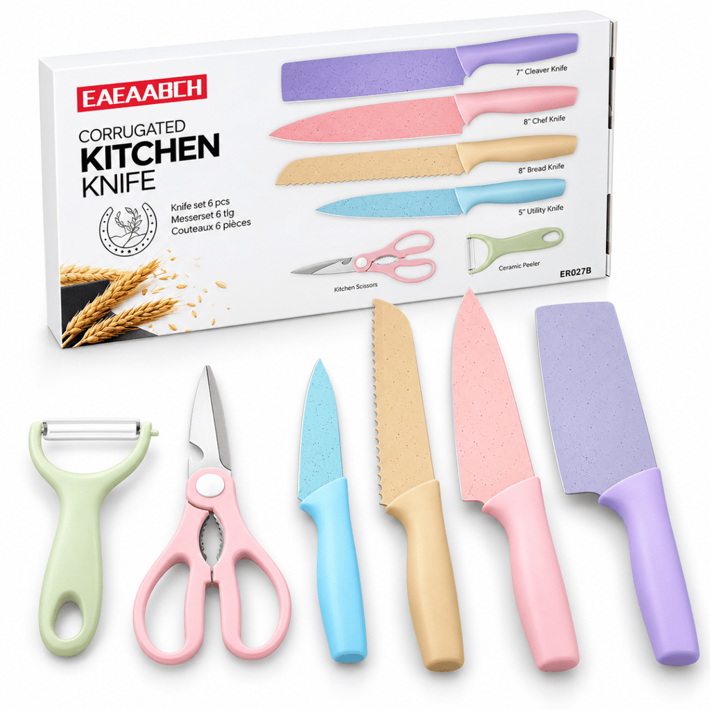6PC Pastel Knife Set - Home Phase