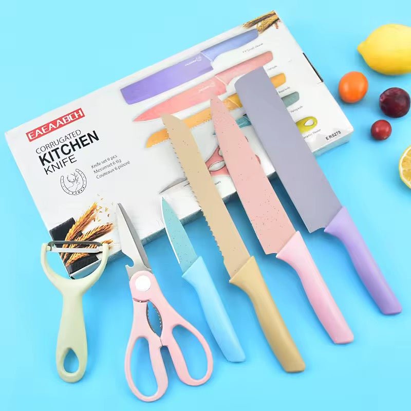6PC Pastel Knife Set - Home Phase