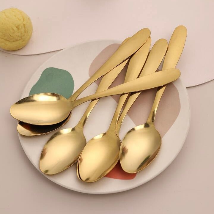 6pcs Danny Home Stainless Steel Minimalist Gold Cutlery – Home Phase