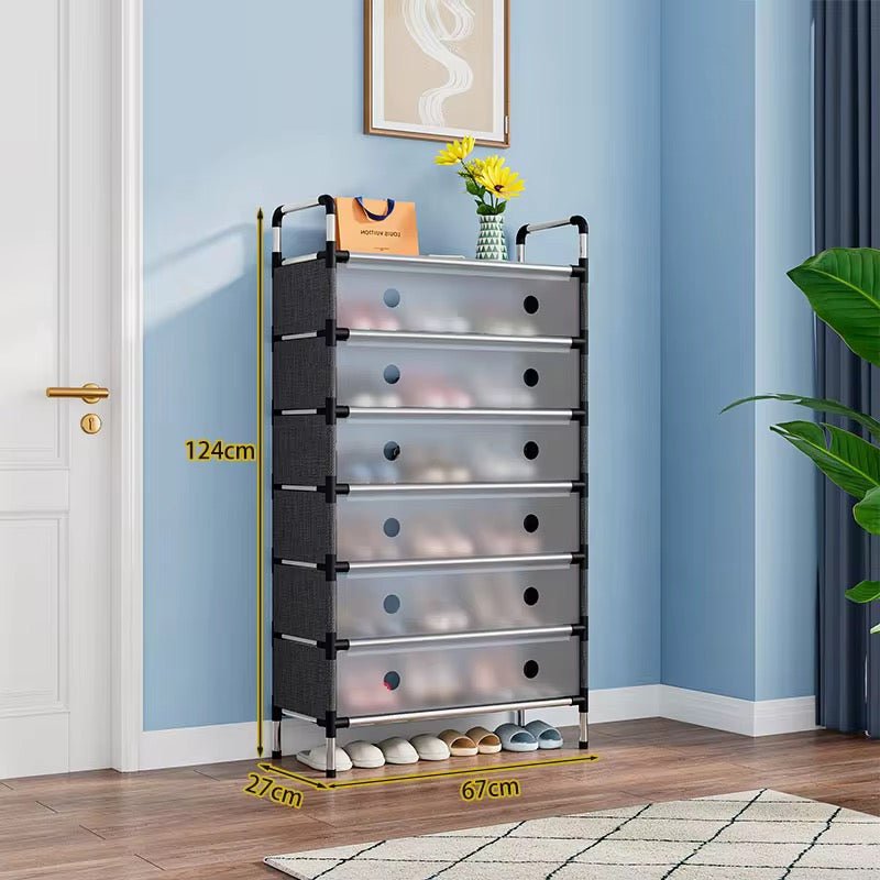 7 Tier Flip Door Shoe Storage Rack - Home Phase