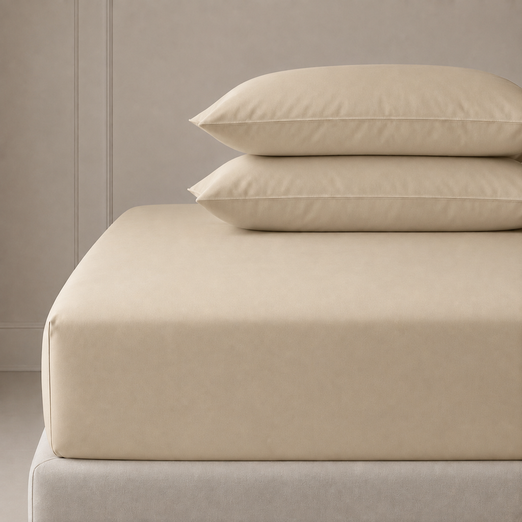 3PC Pierre Cardin Fitted Sheet + Pillowcase Set