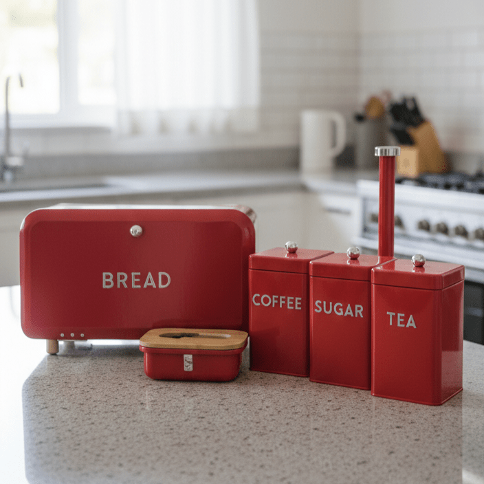 7PC Modern Kitchen Canister Set - Square - Home Phase
