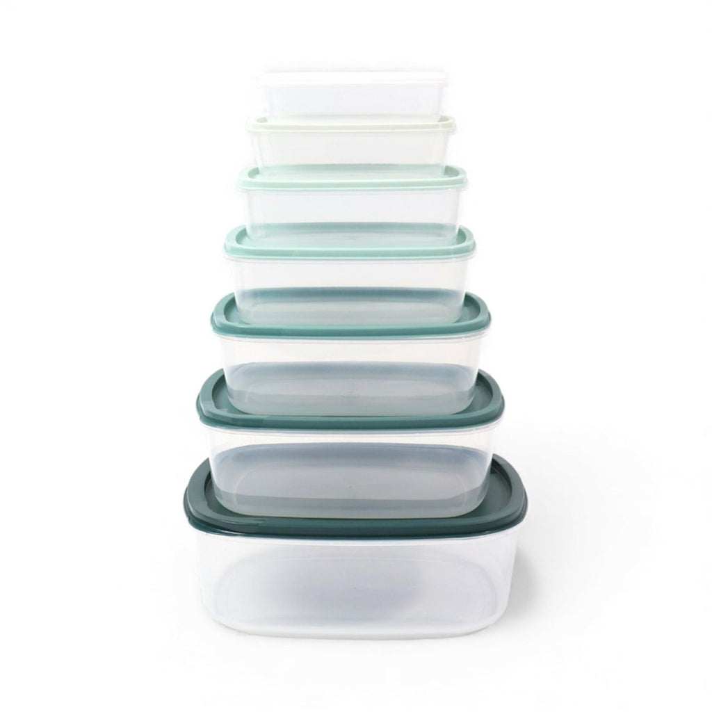 7PC Rectangle Plastic Container Set - Home Phase