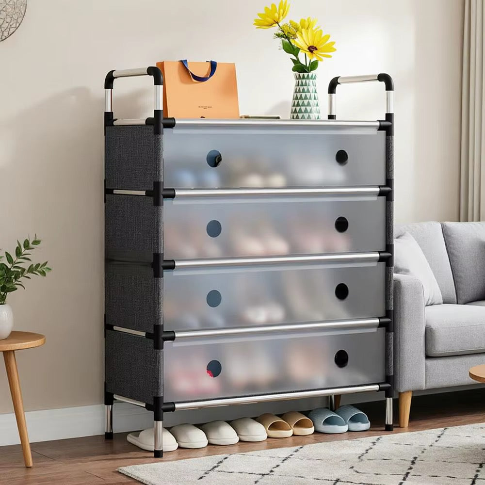 5 Tier Dust proof Shoe Rack - 63 x 28 x 92cm