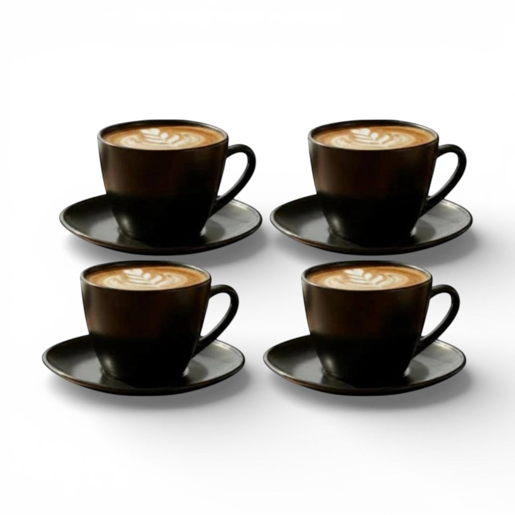 8PC Opal Glass Cup and Saucer Set - Home Phase