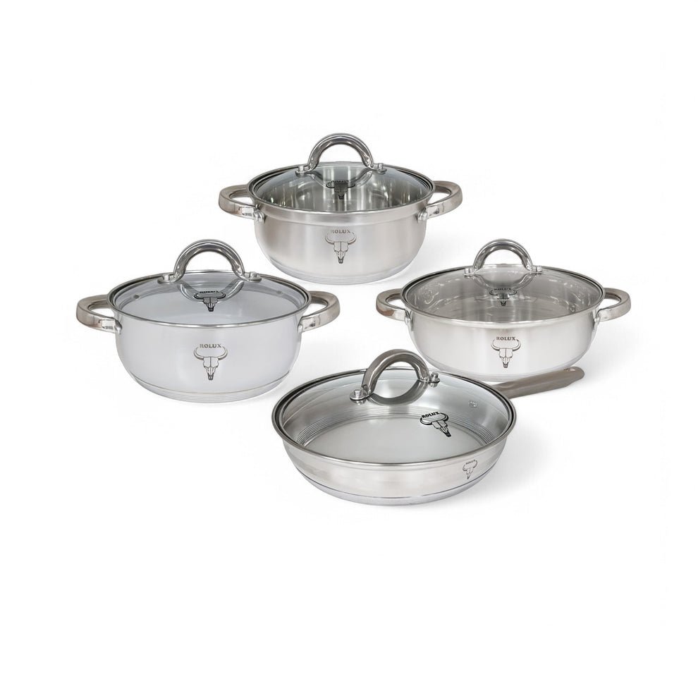 8PC Rolux Stainless Steel Cookware Set – Home Phase