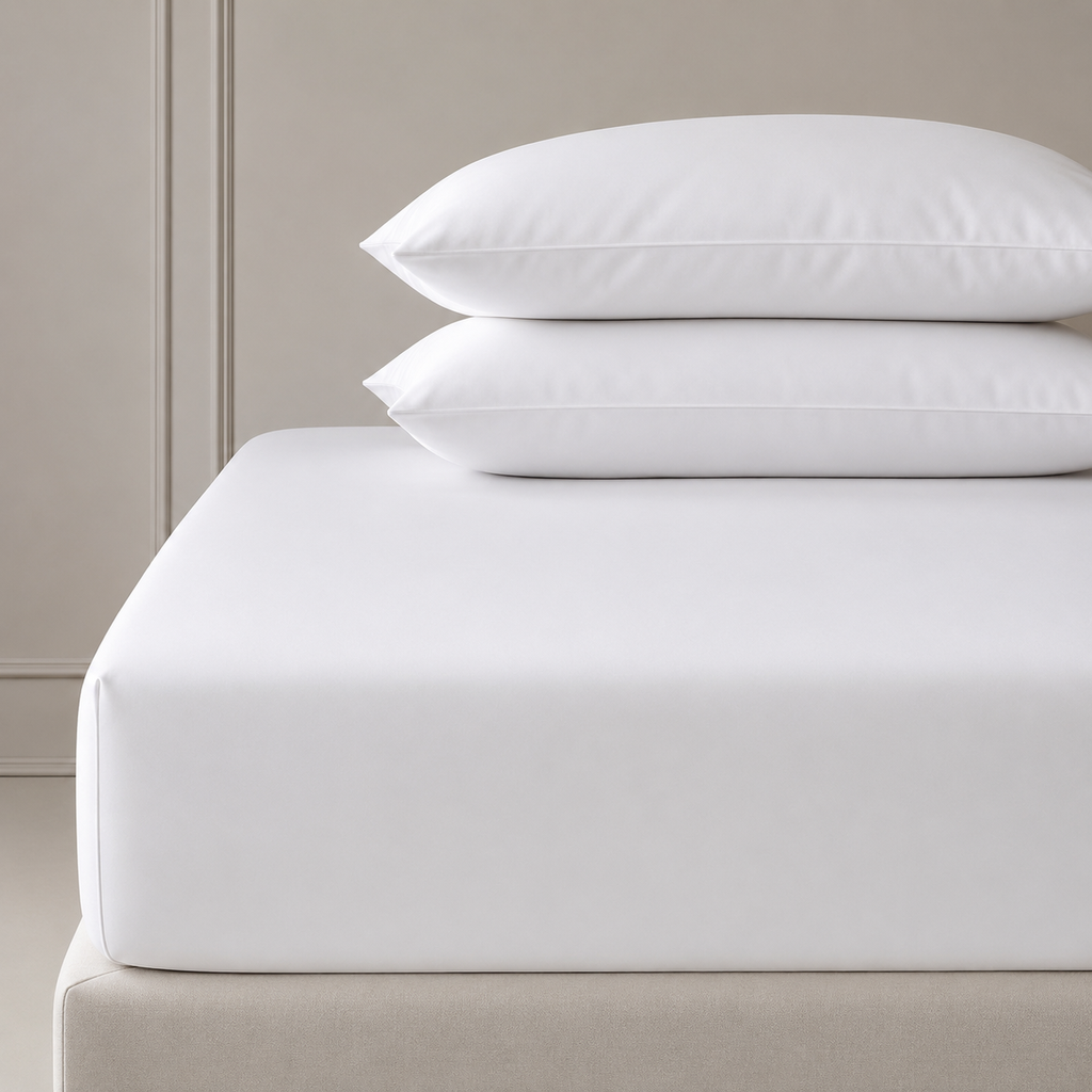 3PC Pierre Cardin Fitted Sheet + Pillowcase Set