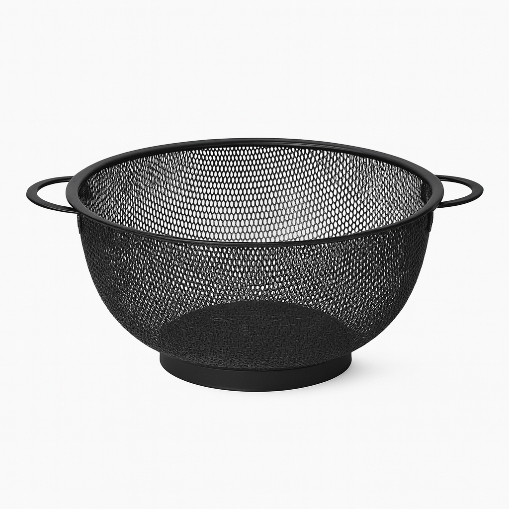 Black Stainless Steel Collander -25.5CM