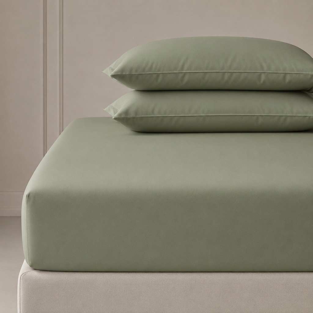 3PC Pierre Cardin Fitted Sheet + Pillowcase Set