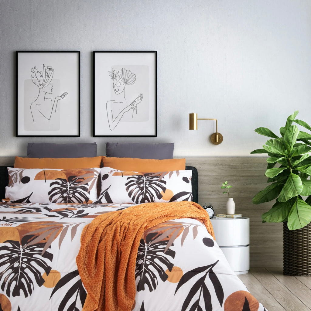 3PC Pierre Cardin Comforter Set - Mod Tropical