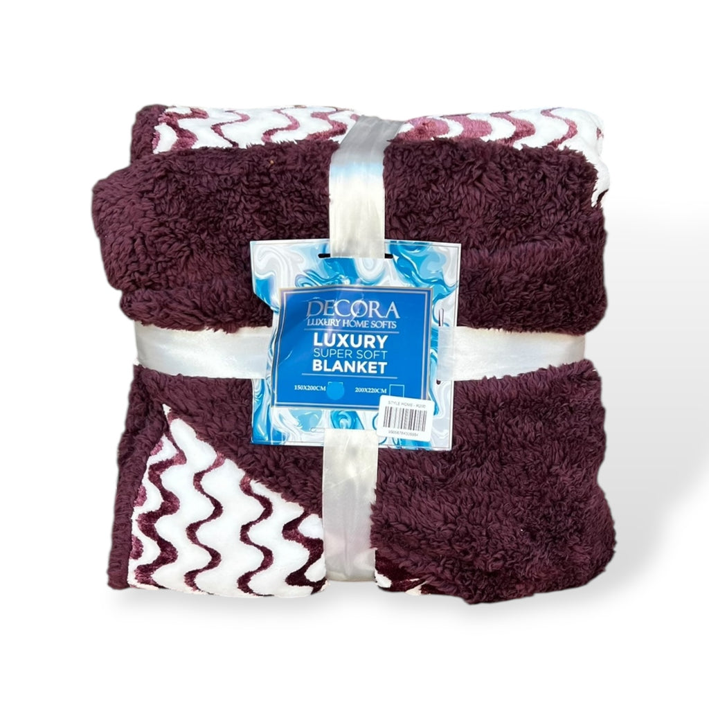 Decora Super Soft Sherpa Throw - 150 x 200 cm